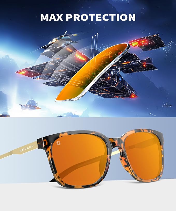 ANYLUV Blue Light Glasses for Men, Lightweight Computer Gaming Glasses - Image 4