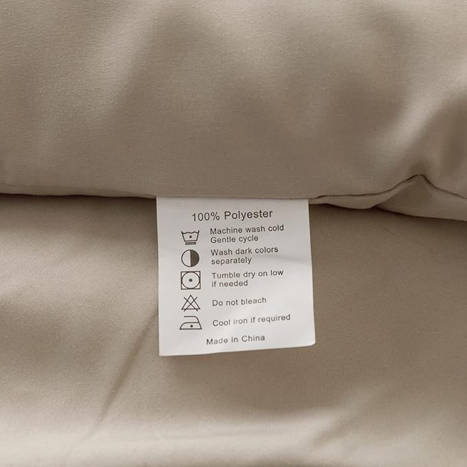 ROSGONIA King Size Comforter Set Oatmeal, All Season Bedding Soft Lightweight - Image 8