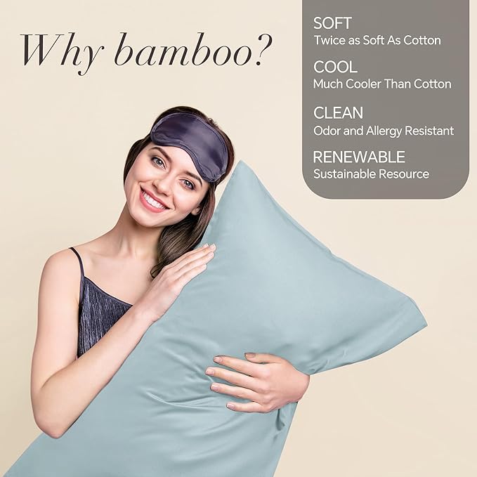 BEDELITE Body Pillow Cover, Rayon Made from Bamboo, Cooling Body Pillow Case - Image 2