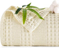 PHF Cooling Waffle Blanket Twin Size, Lightweight 60% Rayon from Bamboo & 40% by PHF