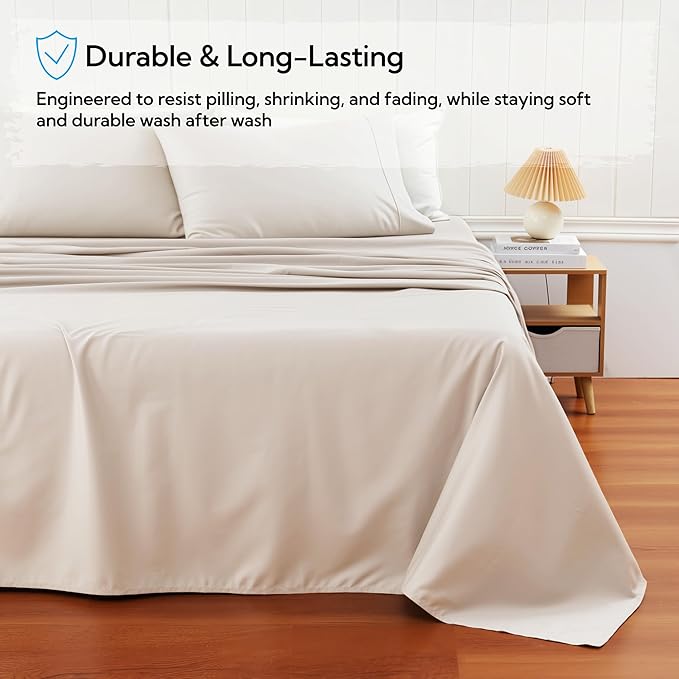 Cotton Flat Sheets Only, 600 TC 100% Cotton Flat Sheet Top Sheet Only, Full - Image 5