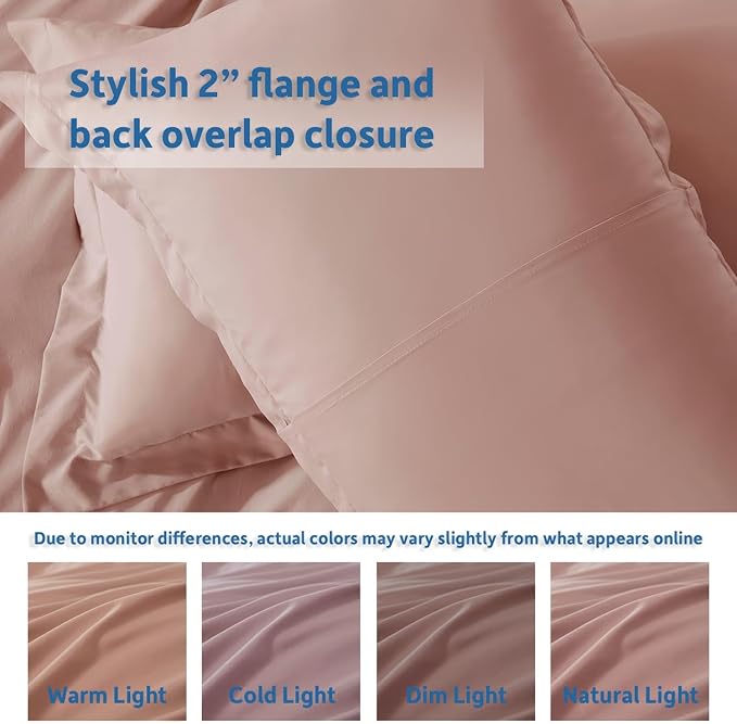 Nestl Blush Pink Duvet Cover Queen Size - Image 8