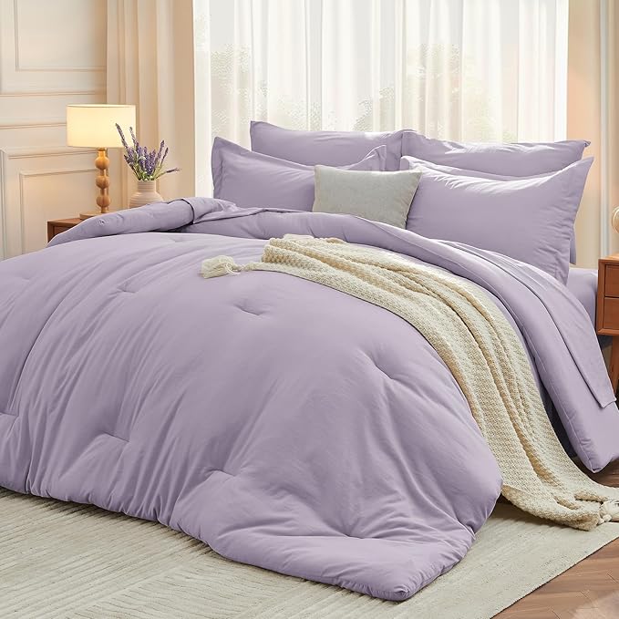 MUXHOMO 5 Pieces Twin XL Comforter Set, Soft Bed in a Bag Twin XL Size by MUXHOMO