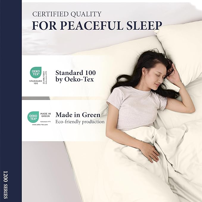 100% Egyptian Cotton Sheets California King Size - Image 6