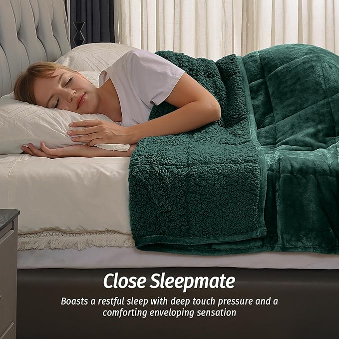 Wemore Sherpa Fleece Weighted Blanket - Image 3