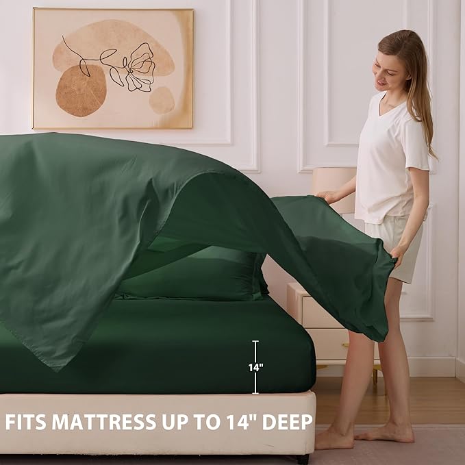 Twin Comforter Set Emerald Green - Image 7