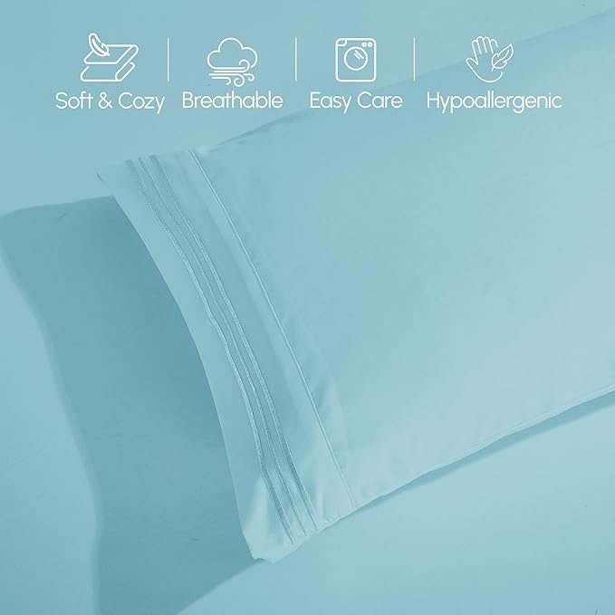 Elegant Comfort Luxurious 1500 Premium Hotel Quality Microfiber 4-Piece Sheet - Image 8