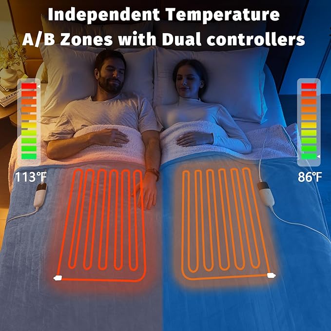 Heated Electric Blanket Queen Size - Image 2