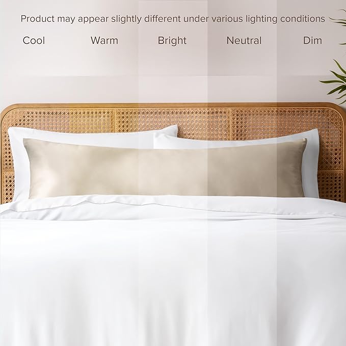Bare Home 100% Rayon Made from Bamboo Luxury Body Size Cooling Pillowcase - Image 7