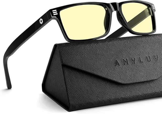 ANYLUV Blue Light Glasses Men Woman, Eye Strain Relief Eye Protection by ANYLUV