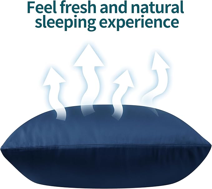 1 Pack Body Size Bamboo Viscose Zippered Pillow Case, 400 Thread Count Cooling - Image 6