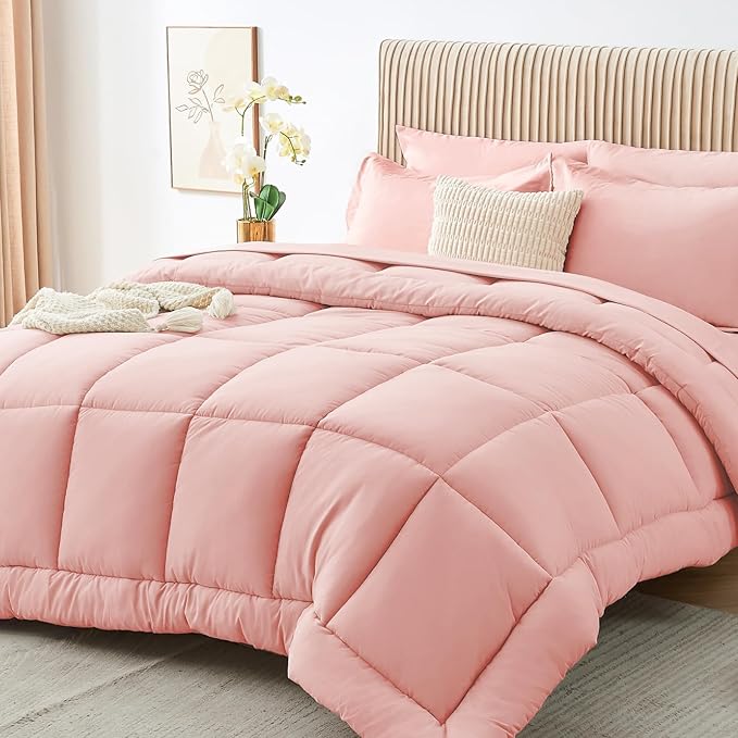 Sasttie Twin Comforter Set, 5 Pieces Bed in a Bag Twin, Complete Bedding Set by SASTTIE