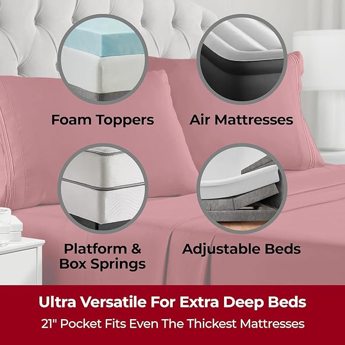 Mellanni Extra Deep Queen Sheets - Image 2