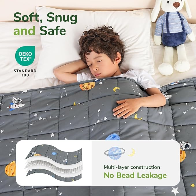 Sivio Weighted Blanket 7lbs, Cooling Weighted Throw Blanket - Image 3