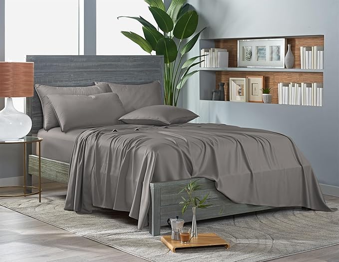 Pure Bamboo Twin Sheets, Genuine 100% Organic Viscose Derived from Bamboo Bed - Image 3