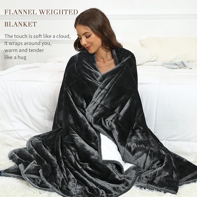 Alomidds Weighted Blanket Twin 20 Pounds, Adult Weighted Blankets - Image 5
