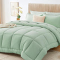 Sasttie Queen Comforter Set, 7 Pieces Bed in a Bag Queen, Complete Bedding Set by SASTTIE