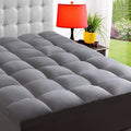 ELEMUSE King Grey Mattress Topper by ELEMUSE