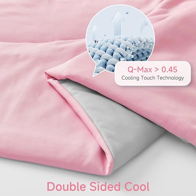 HOMFINE Cooling Comforter Japanese Double-Sided Cold Tech Fabric Cooling Blanket - Image 3