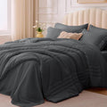 King Comforter Set Dark Grey by Velorose