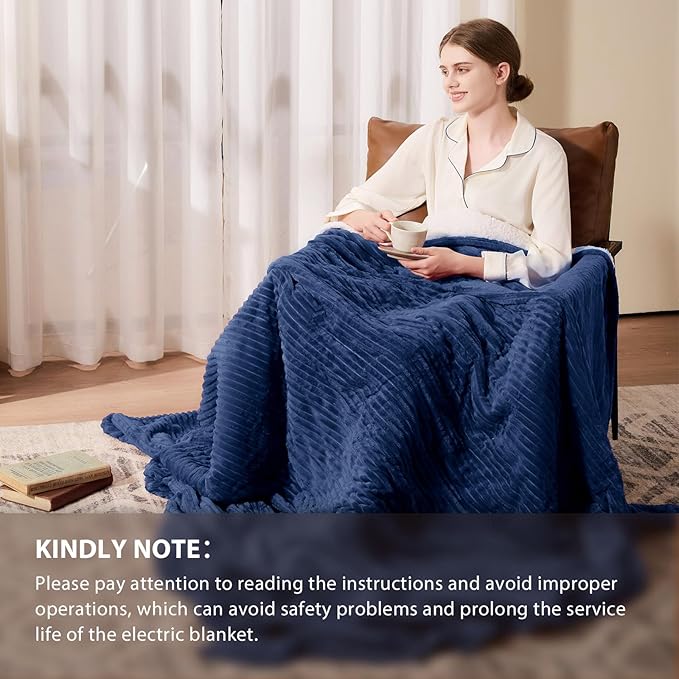 Homemate Electric Heated Blanket Twin Size - Image 6