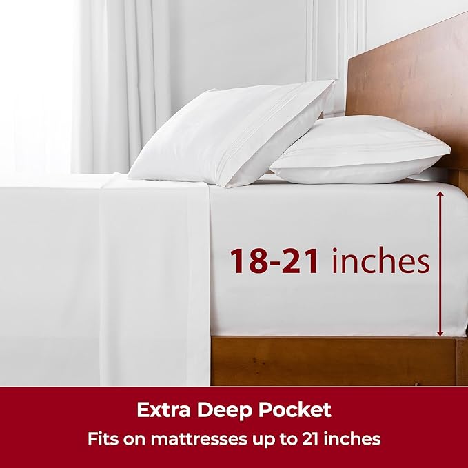Mellanni Extra Deep Full Sheets - Image 6