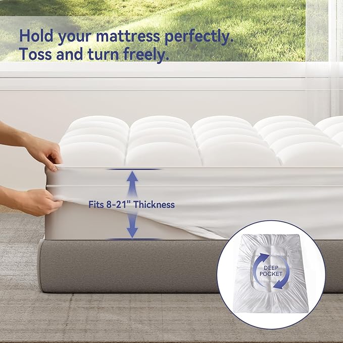 ELEMUSE RV King Mattress Topper - Image 7