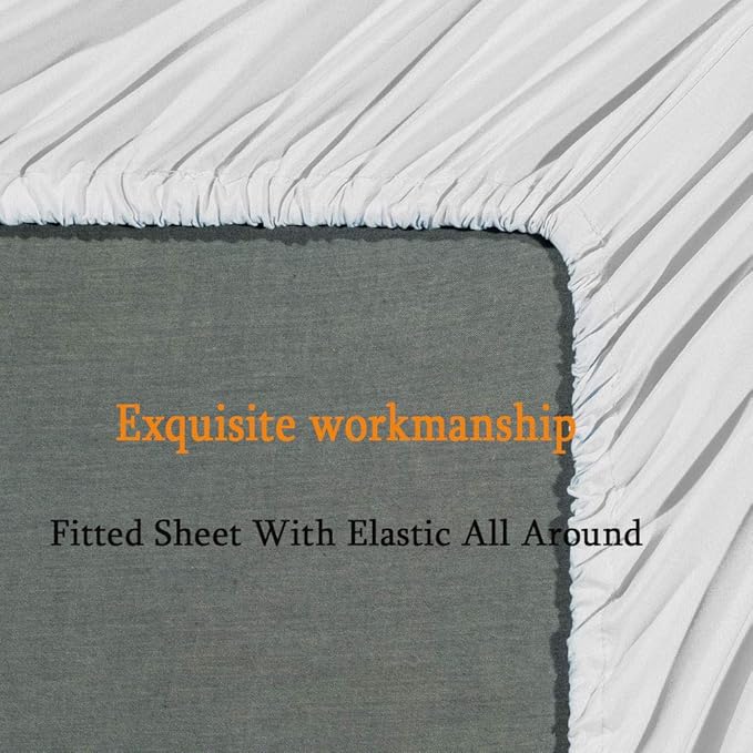 SONORO KATE Bed Sheet Set Super Soft Microfiber 1800 Thread Count Luxury - Image 7