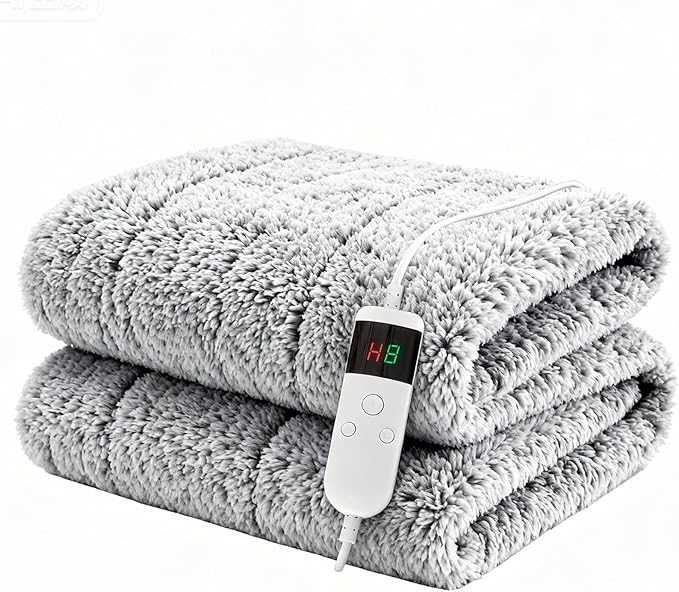 Heated Blanket Heated Throw, Electric Blanket 50"x60" Heating Blanket by PENGZHUTECHNOLOGY