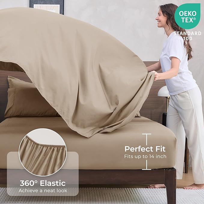 HEVUMYI Khaki Twin-XL Comforter Set - Image 5