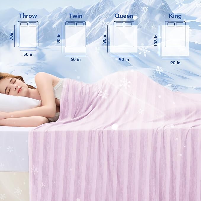 GOHERO Cooling Blanket Throw- 50"x60" Summer Cooling Throw Blanket - Image 7