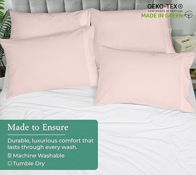 Royale Linens Queen Pillowcase Set of 2 - Image 8