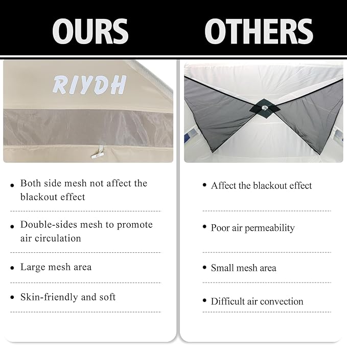 Bed Tent Bed Canopy Breathable 100% for Adult and Kids- Original Design Light Reduction 93% Sleeping Dream Tents Indoor Portable Big Space with String Light 3 Doors Twin Full Queen King Size