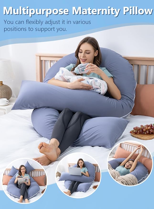 Meiz Pregnancy Pillows, Cooling Silky Pregnancy Pillows - Image 5
