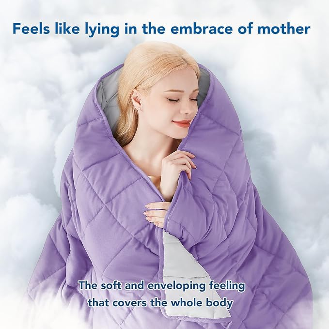 Topcee Weighted Blanket Soft Cooling Heavy Blanket Sleeping, Apply to 190-210 - Image 3