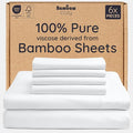 Bambaw 100% Viscose Derived from Bamboo Queen Size Sheet Set by Bambaw