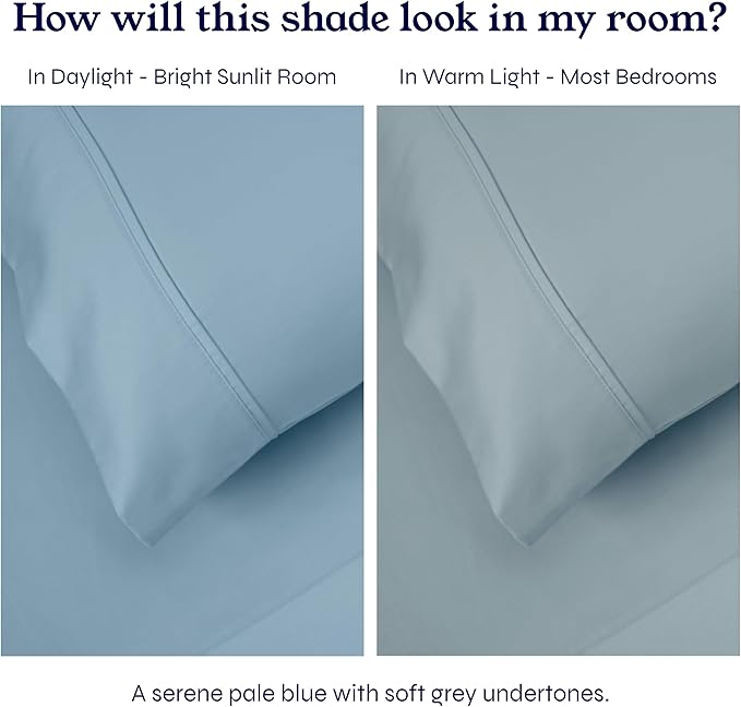 California Design Den Twin XL Deep Pocket Fitted Sheet, Soft 400 Thread Count - Image 4