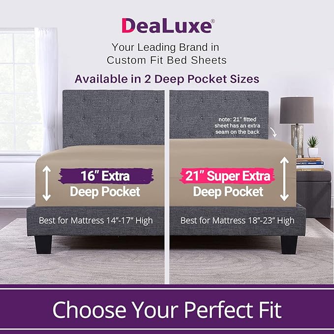 Kids Twin XL Fitted Sheet Real 16' Deep Pockets Fit Perfectly 14'18' Mattress & - Image 3