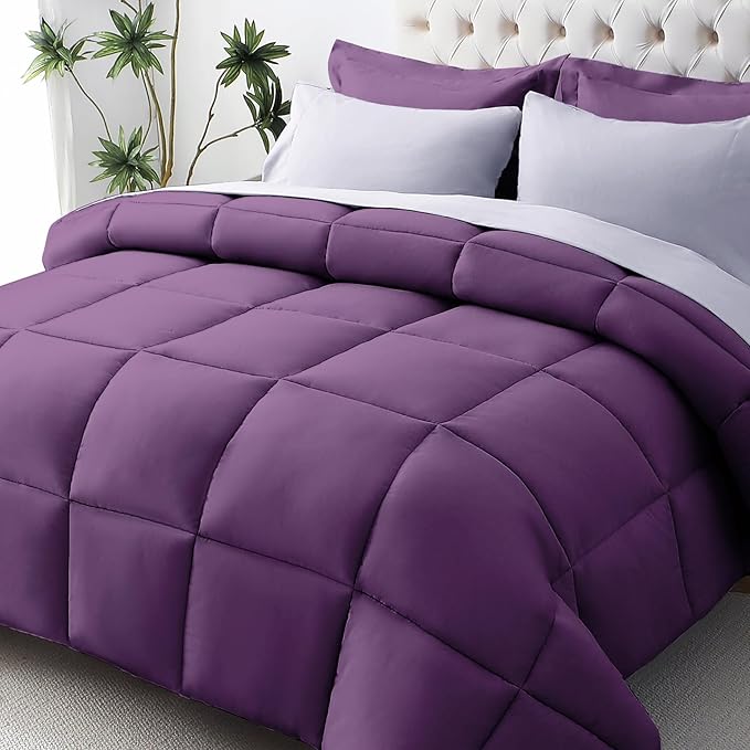 JOLLYVOGUE Full Comforter Set, Ultra-Soft Bed in a Bag Full Size 7 Pieces by JOLLYVOGUE