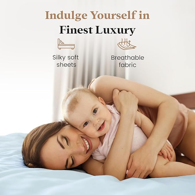 Good Sleep Bedding Queen Size Soft & Breathable Luxury 1000 Thread Count 16" - Image 4