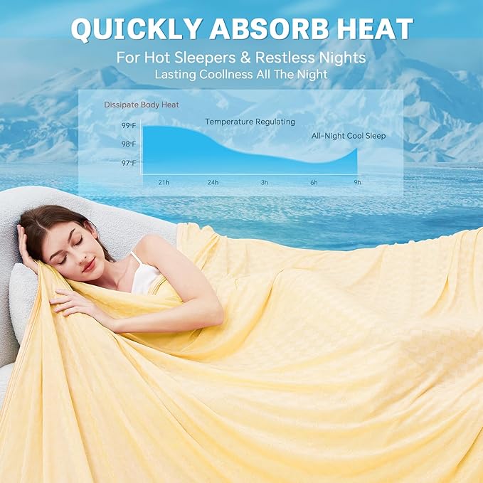 AmyHomie Cooling Blanket, Summer Blankets - Image 2