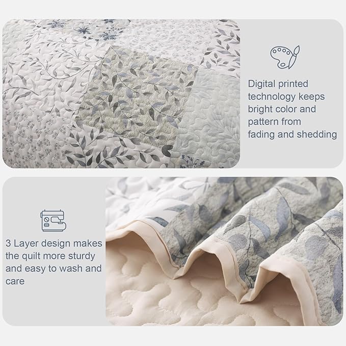 Exclusivo Mezcla Reversible Boho Quilts Twin Size - Image 5