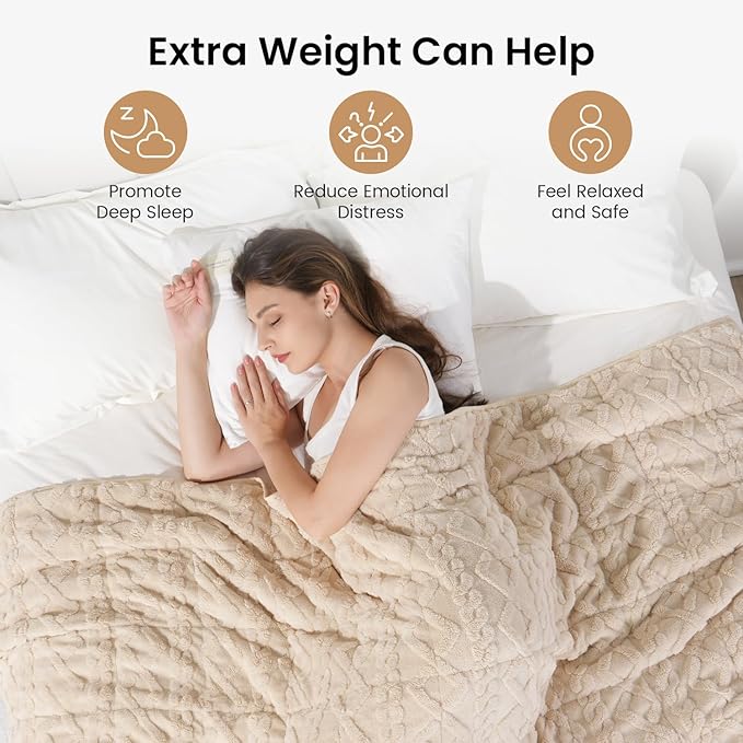 Weighted Blanket Full Size, Adult Weighted Blankets 15lbs - Image 2