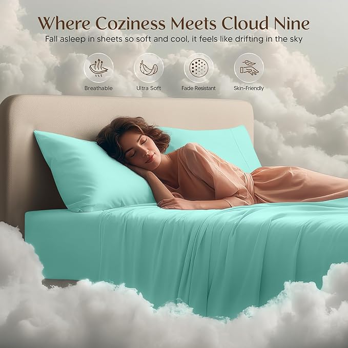 Utopia Bedding King Size Sheet Set – 4 Piece Bed Sheets, Soft and Breathable - Image 6