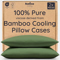 Bambaw 100% Viscose Derived from Bamboo Pillow Cases Queen Size Set of 2 by Bambaw