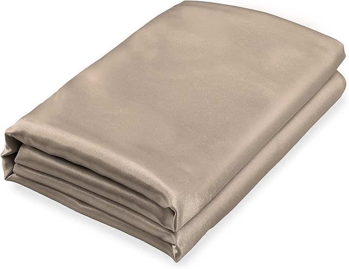 Homiest Taupe Satin Flat Sheet by Homiest