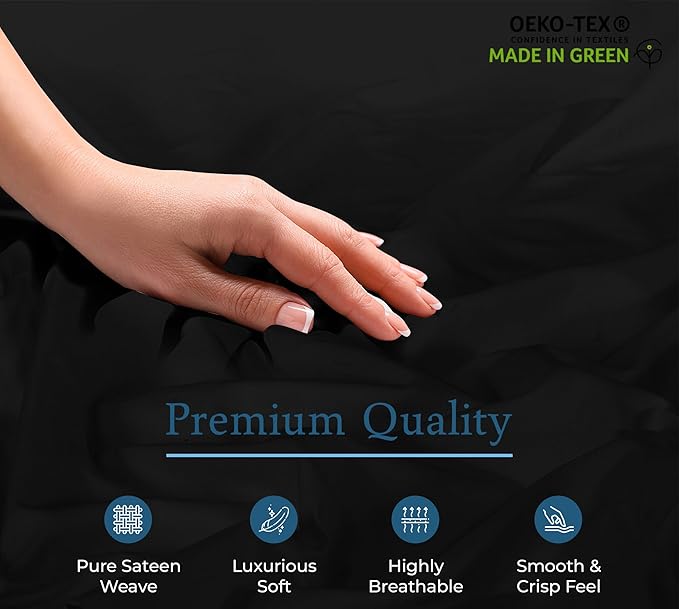 Royale Linens 400 Thread Count 100% American Grown Cotton Fitted Sheet Queen - Image 8
