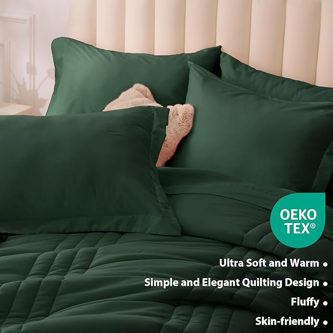 Full Comforter Set Emerald Green - Image 5