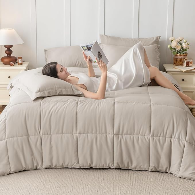 JOLLYVOGUE King Comforter Set, Ultra-Soft Bed in a Bag King Size 7 Pieces - Image 7