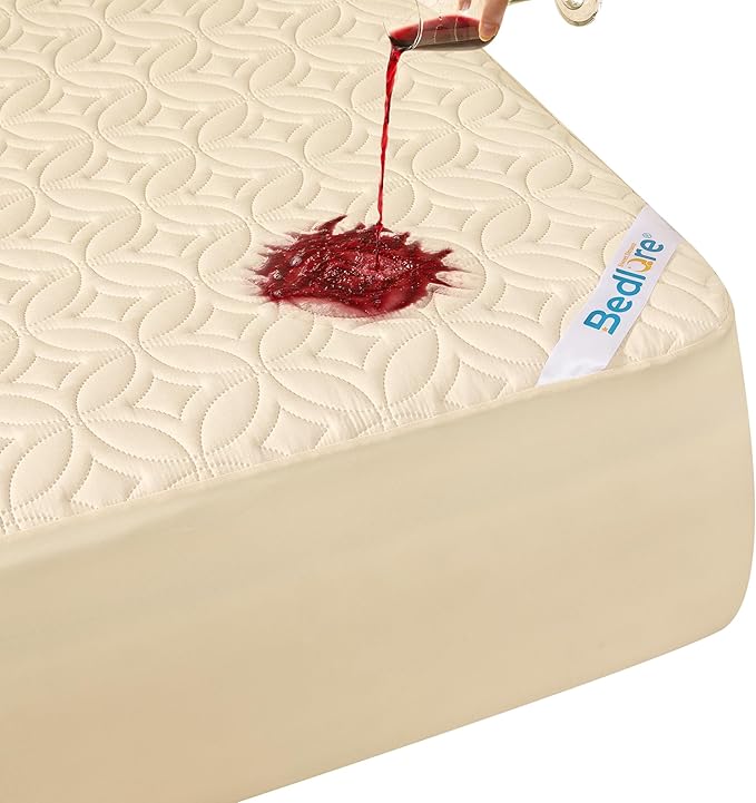 BEDLORE Waterproof Mattress Protector, Twin Size Mattress Pad by Bedlore